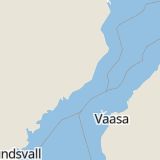 Karta som med röd fyrkant ramar in Umeå, Lycksele, Vilhelmina, Skellefteå, Sandbäcksgatan, Västerslätt, Västerbottens län