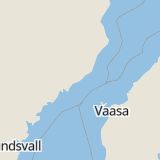 Karta som med röd fyrkant ramar in Strömbäck, Puck, Umeå, Västerbottens län