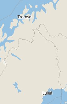 Översiktskarta som visar hela Sverige med en markör som visar ungefär var händelsen inträffat