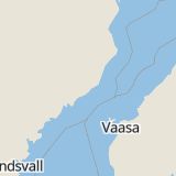 Karta som med röd fyrkant ramar in Tegelbruksvägen, Gimonäs, Umeå, Västerbottens län