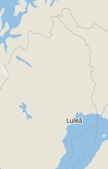 Översiktskarta som visar hela Sverige med en markör som visar ungefär var händelsen inträffat