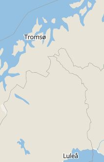 Översiktskarta som visar hela Sverige med en markör som visar ungefär var händelsen inträffat