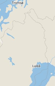 Översiktskarta som visar hela Sverige med en markör som visar ungefär var händelsen inträffat