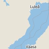 Karta som med röd fyrkant ramar in Holmsund, Skelleftevägen, Burträsk, Skellefteå Kommun, Västerbottens län