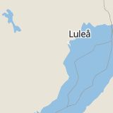 Karta som med röd fyrkant ramar in Skellefteå, Umeå, Västerbottens län