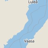 Karta som med röd fyrkant ramar in Västerbotten, Torsgatan, Skellefteå, Rotbergsvägen, Robertsfors, Sävar, Umeå Kommun, Ersmark, Västerbottens län