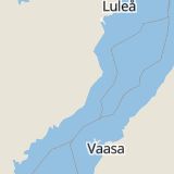 Karta som med röd fyrkant ramar in Robertsfors Kommun, Robertsfors, Västerbottens län