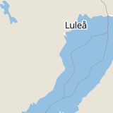 Karta som med röd fyrkant ramar in Upplagsvägen, Skellefteå, Västerbottens län