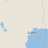 Karta som med röd fyrkant ramar in Merasjärvi, Vittangi, Kiruna, Långträsk, Piteå, Masugnsbyn, Harads, Boden, Persön, Luleå, Brännberg, Arvidsjaur, Kalix, Kvikkjokk, Jokkmokk, Norrbottens län