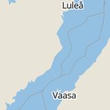 Karta som med röd fyrkant ramar in Gumboda, Robertsfors, Västerbottens län