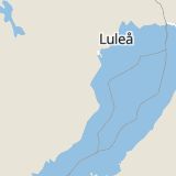 Karta som med röd fyrkant ramar in Morö Backe, Skellefteå, Västerbottens län