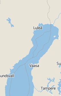 Översiktskarta som visar hela Sverige med en markör som visar ungefär var händelsen inträffat