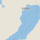 Karta som med röd fyrkant ramar in Ursviken, Skellefteå, Västerbottens län