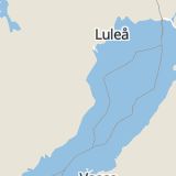 Karta som med röd fyrkant ramar in Sorsele, Örviken, Skellefteå, Västerbottens län