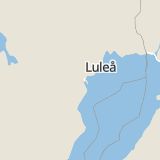 Karta som med röd fyrkant ramar in Piteå, Mossen, Gamla Sjulnäsvägen, Roknäs, Strömnäs, Luleå, Storheden, Norrbottens län