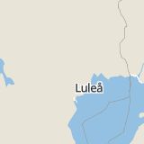 Karta som med röd fyrkant ramar in Norrbotten, Vidsel, Moskosel, Södra Bredåker, Klubbudden, Vajmat, Älvsbyvägen, Öjebyn, Laxforsen, Norrbottens län