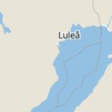 Karta som med röd fyrkant ramar in Åbyn, Skellefteå, Västerbottens län