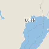 Karta som med röd fyrkant ramar in Ursviken, Piteå, Norrbottens län