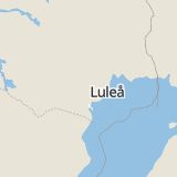 Karta som med röd fyrkant ramar in Norrbotten, Klöverträsk, Luleå Kommun, Boden, Arvidsjaur, Norrbottens län