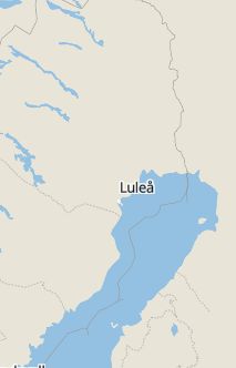 Översiktskarta som visar hela Sverige med en markör som visar ungefär var händelsen inträffat