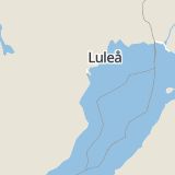 Karta som med röd fyrkant ramar in Kinnbäck, Skellefteå, Västerbottens län