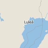 Karta som med röd fyrkant ramar in Norrfjärden, Norra Altervägen, Piteå, Norrbottens län