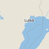 Karta som med röd fyrkant ramar in Djupviken, Piteå, Norrbottens län