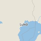 Karta som med röd fyrkant ramar in Norrbotten, Boden, Vittjärv, Luleå, Norrbottens län