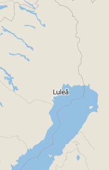 Översiktskarta som visar hela Sverige med en markör som visar ungefär var händelsen inträffat