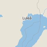 Karta som med röd fyrkant ramar in Haraholmsvägen, Piteå, Norrbottens län