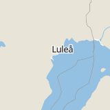 Karta som med röd fyrkant ramar in Piteå, Rosvik, Luleå, Antnäs, Norrbottens län