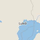 Karta som med röd fyrkant ramar in Norrbotten, Boden, Ringvägen, Luleå, Övägen, Gammelstad, Norrbottens län