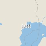 Karta som med röd fyrkant ramar in Råbäcken, Boden, Norrbottens län