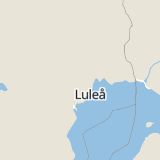 Karta som med röd fyrkant ramar in Prästholmen, Stationsgatan, Boden, Norrbottens län