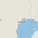 Karta som med röd fyrkant ramar in Bränslanvägen, Lejonbacksvägen, Boden, Norrbottens län