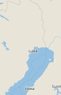 Översiktskarta som visar hela Sverige med en markör som visar ungefär var händelsen inträffat