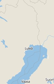 Översiktskarta som visar hela Sverige med en markör som visar ungefär var händelsen inträffat