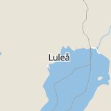 Karta som med röd fyrkant ramar in Bälinge, Luleå, Norrbottens län