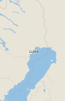 Översiktskarta som visar hela Sverige med en markör som visar ungefär var händelsen inträffat