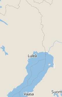 Översiktskarta som visar hela Sverige med en markör som visar ungefär var händelsen inträffat