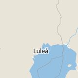 Karta som med röd fyrkant ramar in Niemisel, Luleå, Norrbottens län