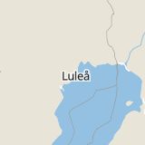 Karta som med röd fyrkant ramar in Norrbotten, Boden, Norrbottensvägen, Garnisonen, Luleå, Mariebergsvägen, Gammelstad, Flygstationsvägen, Kallax, Norrbottens län