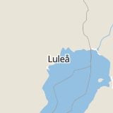 Karta som med röd fyrkant ramar in Kiruna, Gammelstad, Piteå, Luleå Kommun, Norrbottens län