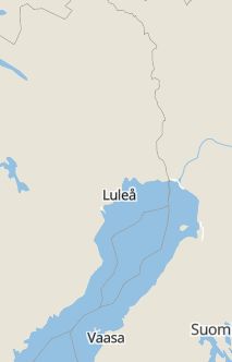 Översiktskarta som visar hela Sverige med en markör som visar ungefär var händelsen inträffat