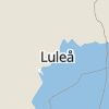 Karta som med röd fyrkant ramar in Storheden, Luleå, Norrbottens län