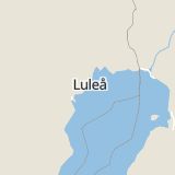 Karta som med röd fyrkant ramar in Kallax, Luleå, Norrbottens län