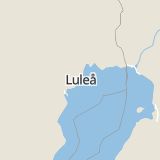 Karta som med röd fyrkant ramar in Bergnäset, Luleå, Norrbottens län