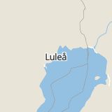 Karta som med röd fyrkant ramar in Bergviken, Klintvägen, Luleå, Norrbottens län