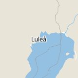 Karta som med röd fyrkant ramar in Östermalm, Luleå, Norrbottens län