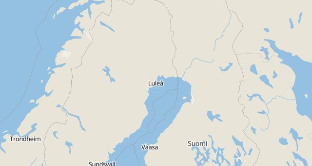 Karta som med röd fyrkant ramar in Östermalm, Luleå, Norrbottens län